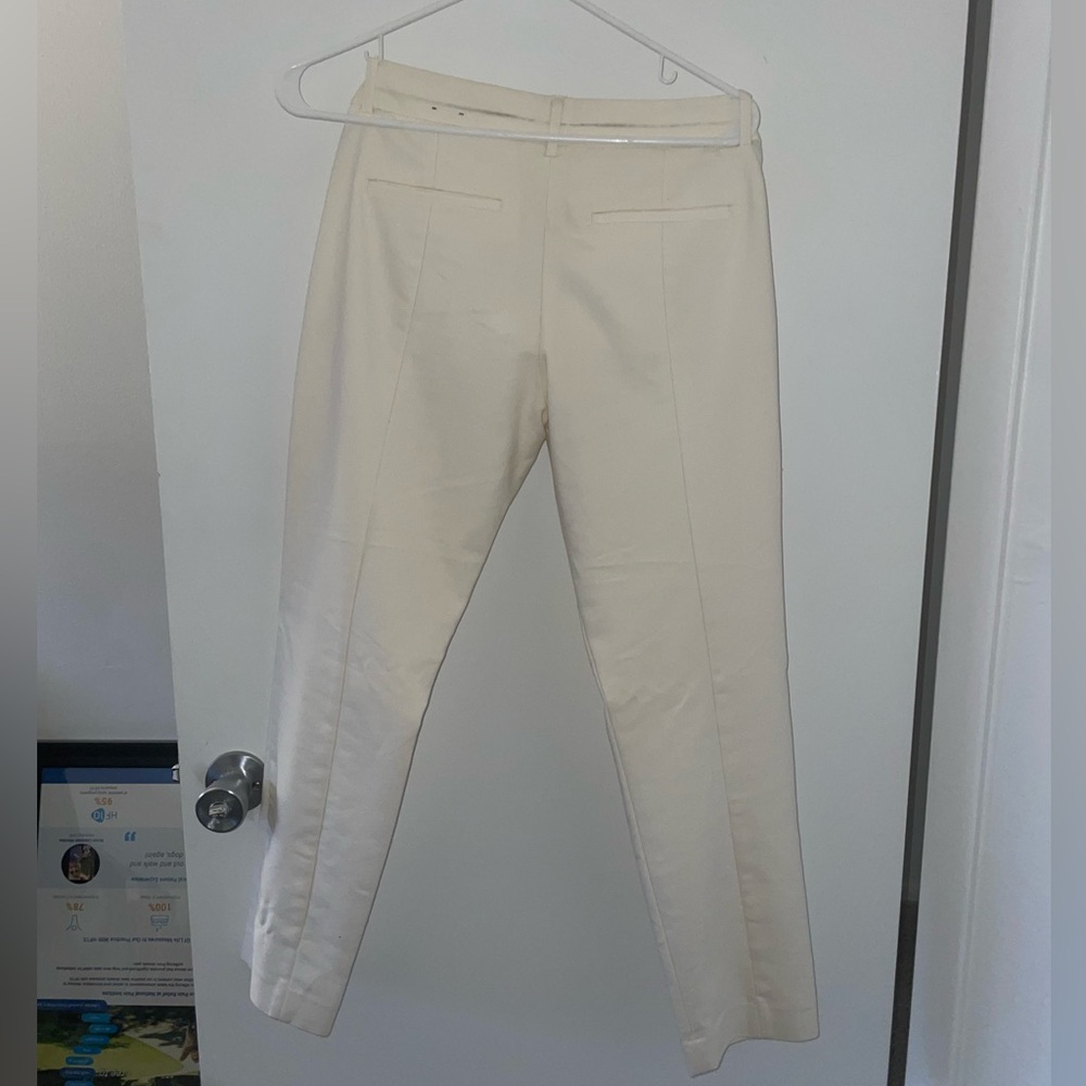 Express cream work pants size 4 regular